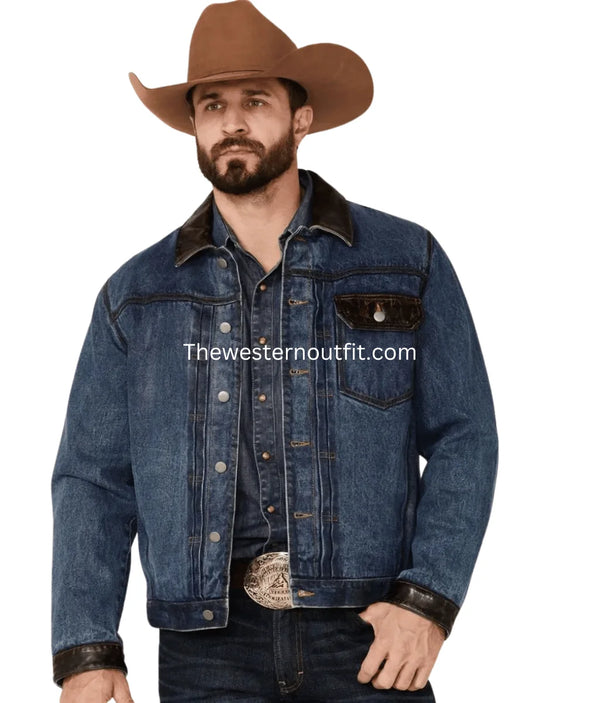 Classic Harmony Men’s Indigo Denim Jacket