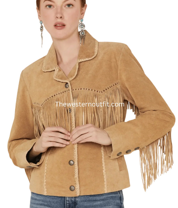 Women’s Suede Fringe Jacket