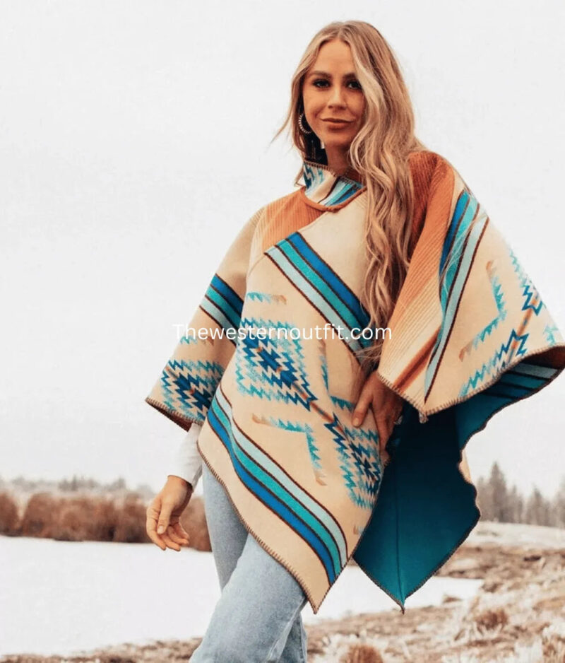 Handmade Kelly Reilly TV Series Yellowstone Beth Dutton Poncho Cape Coat