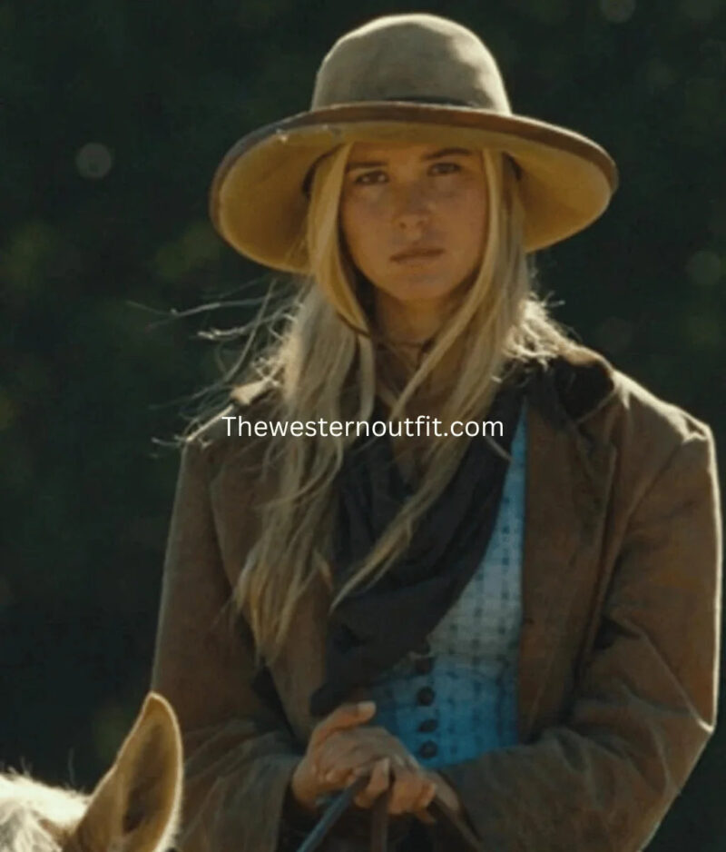 Yellowstone Series 1883 Elsa Dutton Brown Trench Coat