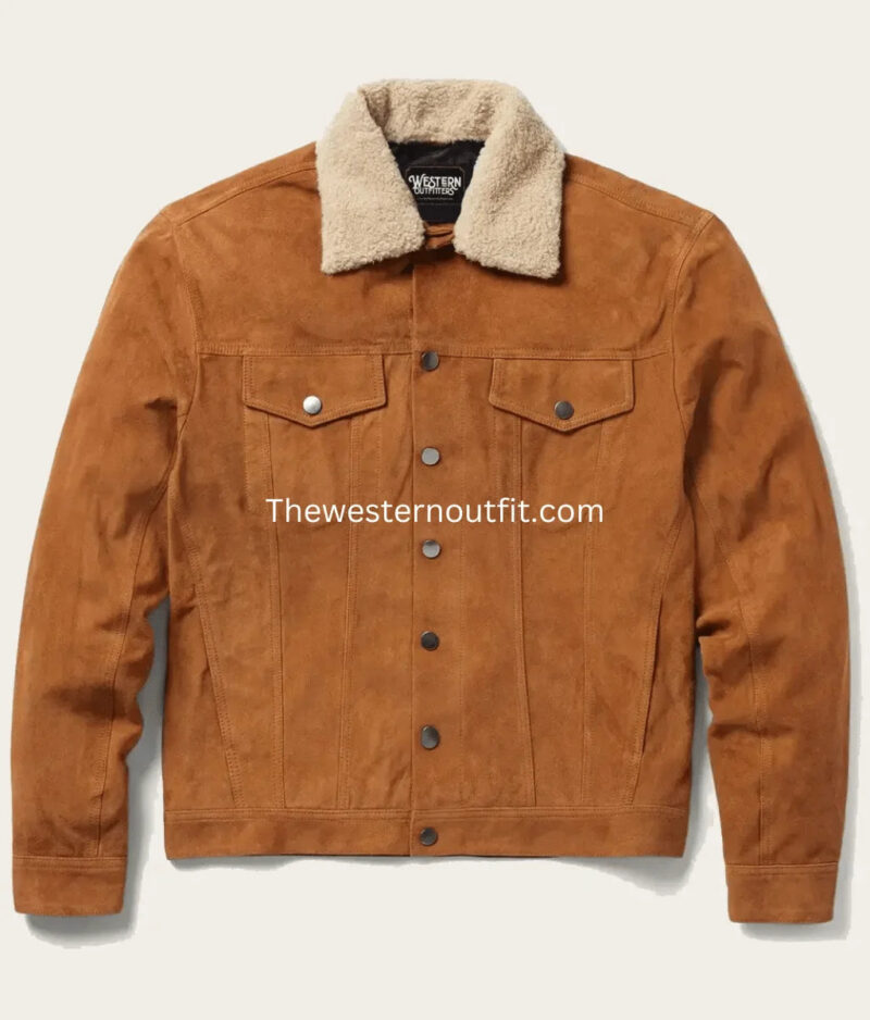 Classic Men’s Vintage Style Suede Leather Jacket