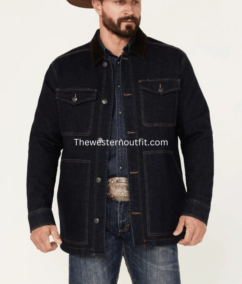 Rancher Men’s Denim Flannel Lining Jacket