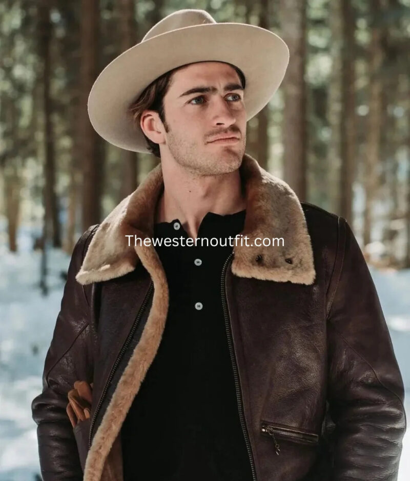 Aviator B3 Leather Jacket for Men With Shearling Lining