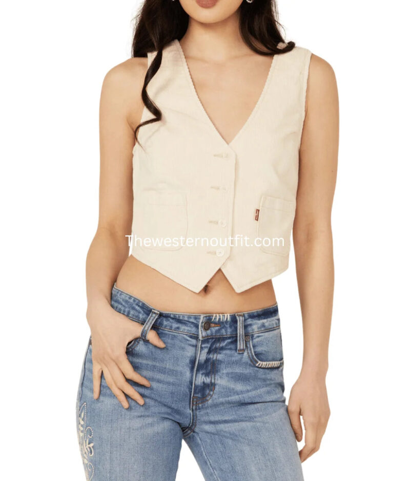 Women's Corduroy Tailored Vest