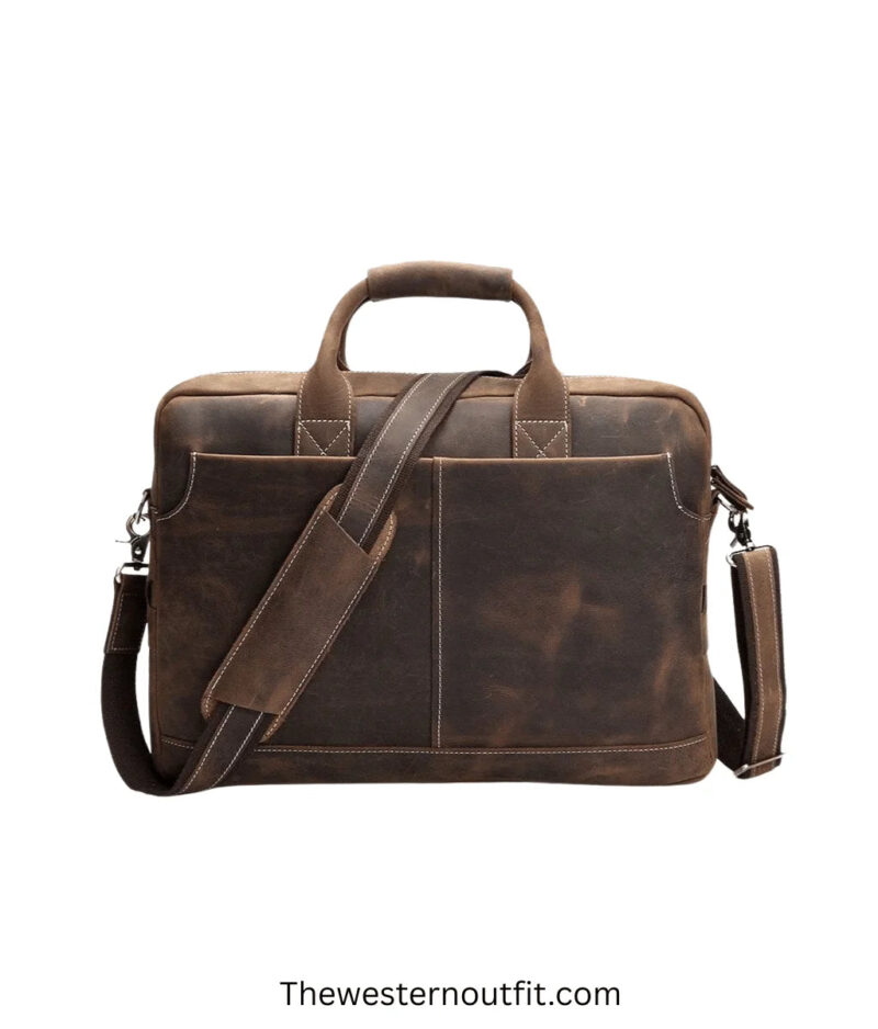 The Welch Briefcase Vintage Leather Messenger Bag