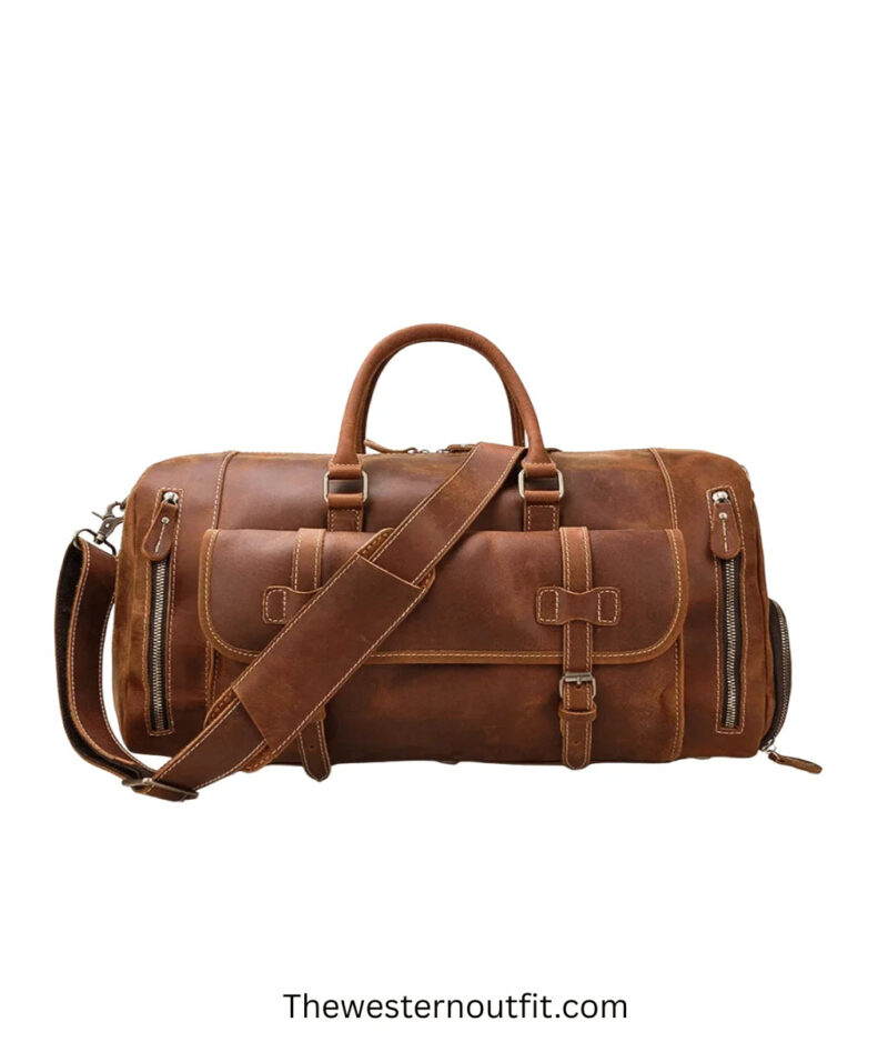 The Bard Weekender Handmade Leather Duffle Bag