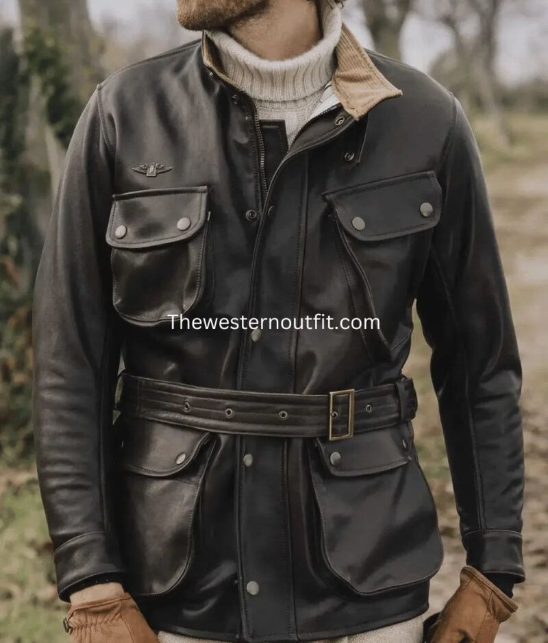 Explorer Dark Brown Leather Jacket