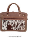 Cowhide Brown Handmade Briefcase Leather Bag