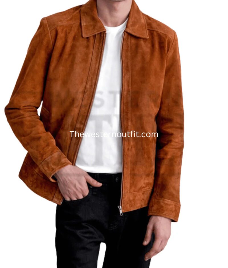 Gabriel Brown Suede Leather Jacket