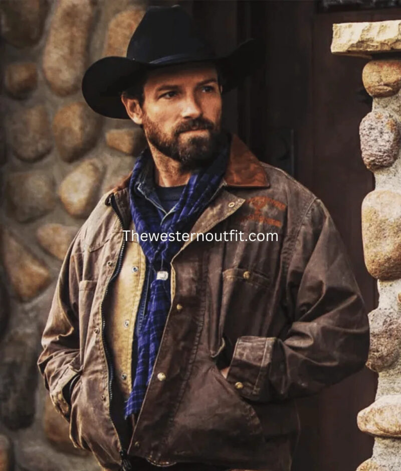 Ryan Leather Distressed Jacket | Yellowstone Series