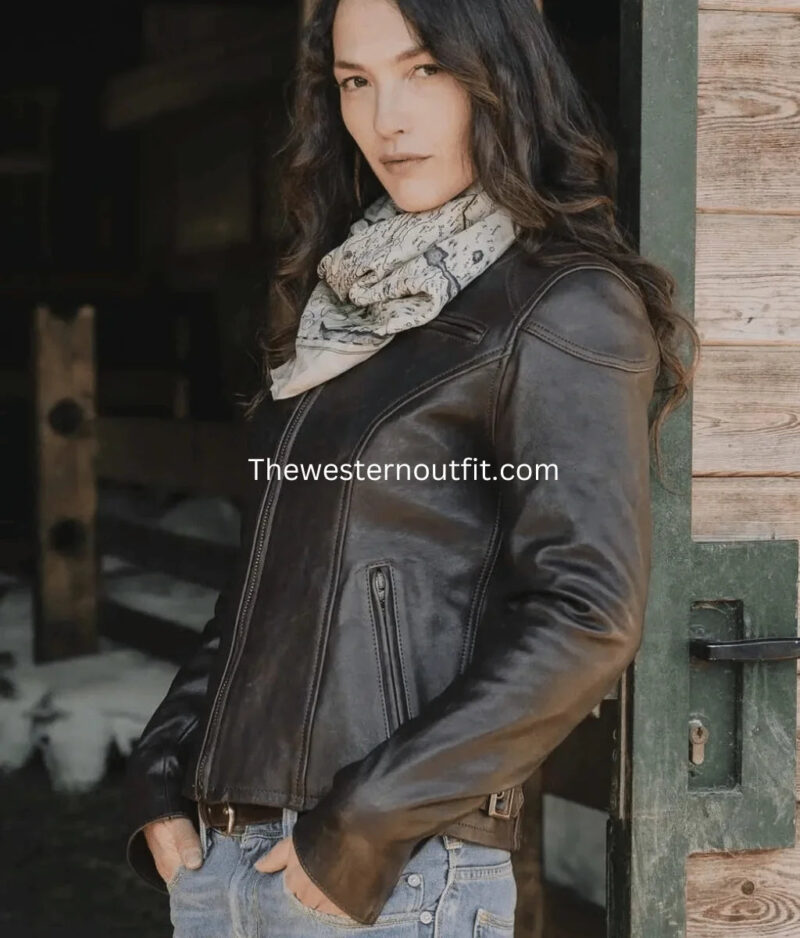 Cafe Racer Women’s Brown Leather Jacket