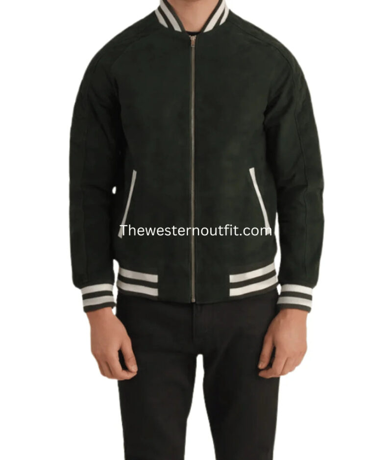 Kenneth Green Suede Varsity Jacket