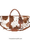 The Weekender Travel Cowhide Duffel Leather Bag