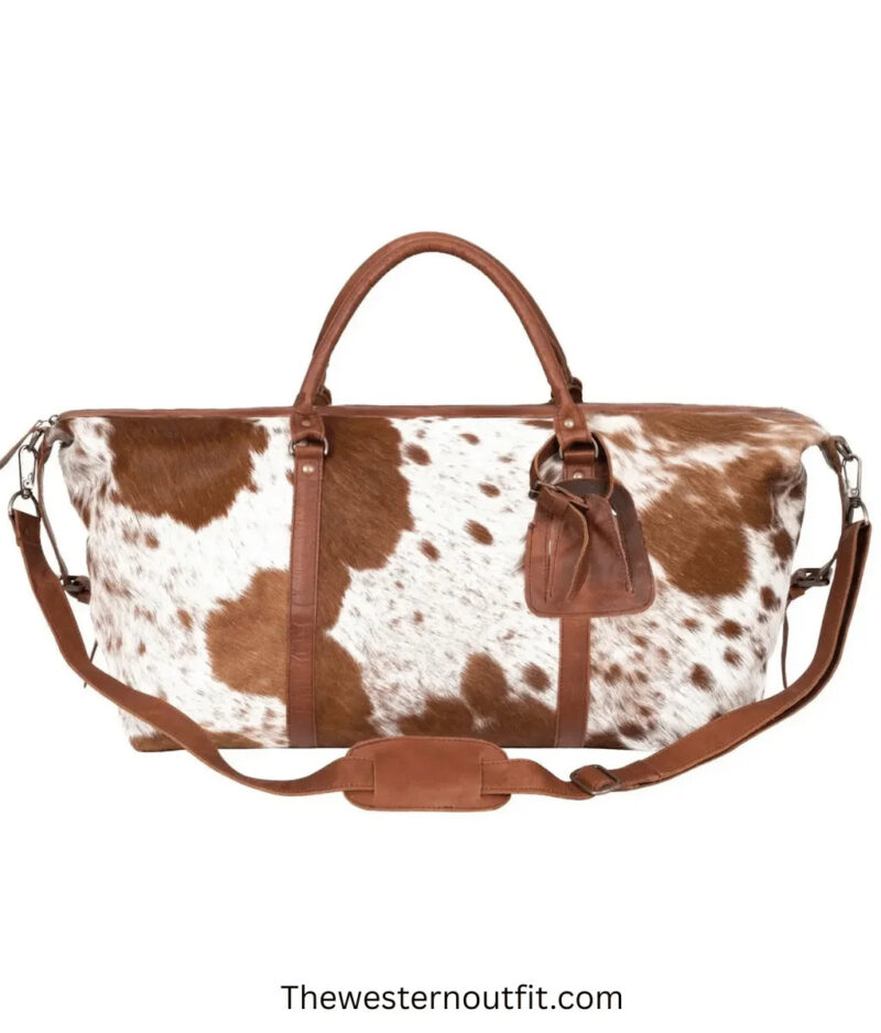 The Weekender Travel Cowhide Duffel Leather Bag