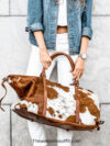 Cowhide Handmade Full Grain leather Duffle Bag