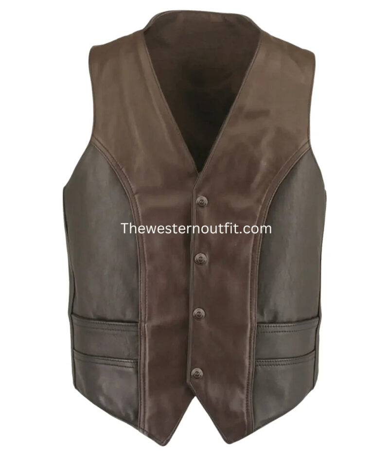 Men’s Classic Vintage Western Leather Vest