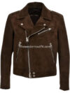 Men’s Cowboy Brown Suede Western Jacket