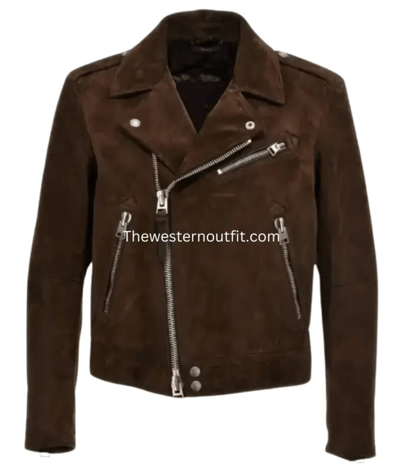 Men’s Cowboy Brown Suede Western Jacket