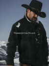 Cinch Men's Solid Sherpa-Lined CC Snap Wool Trucker Jacket