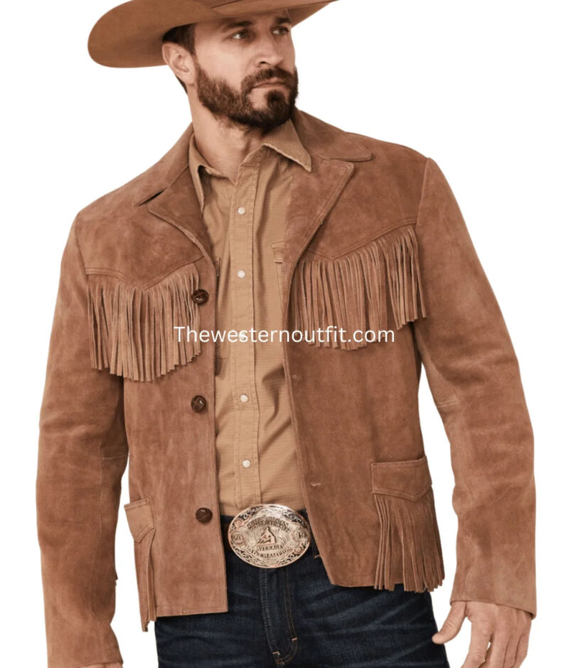 Giant Fringe Suede Leather Jacket