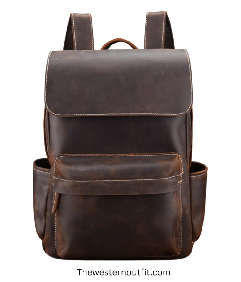 The Helka Backpack Genuine Vintage Leather Backpack