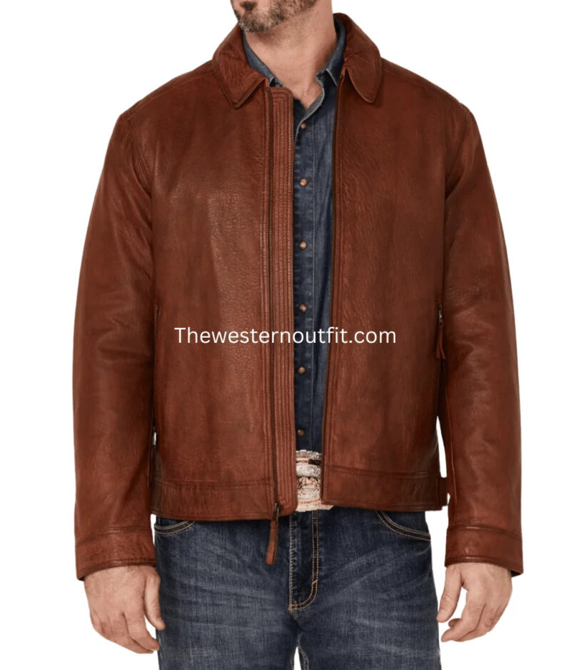 Convoy Rugged Lamb Leather Jacket