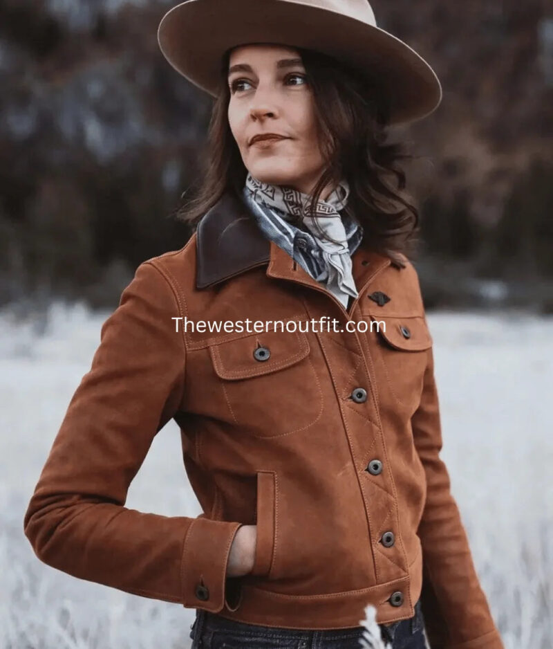 Gold Bison™ Women’s Western Leather Jacket