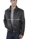 Stylish Leather Jacket for Men with Conceal Carry Pocket