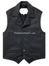 Men’s Classic Wool Cowboy Western Vest