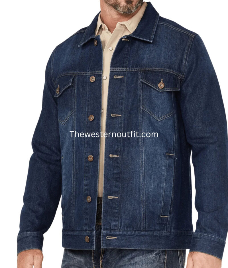 Houston Stylish Men's Unlined Denim Jacket - Image 2