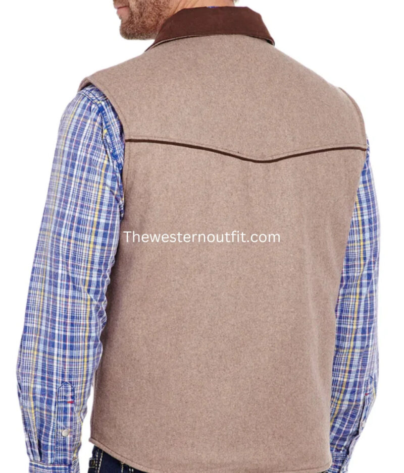 Men's Ranger Micro Western Wool Vest - Image 3