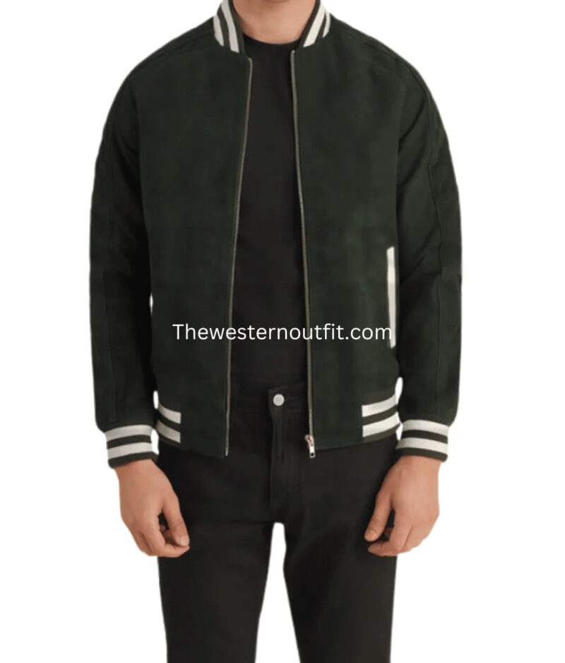Kenneth Green Suede Varsity Jacket - Image 2