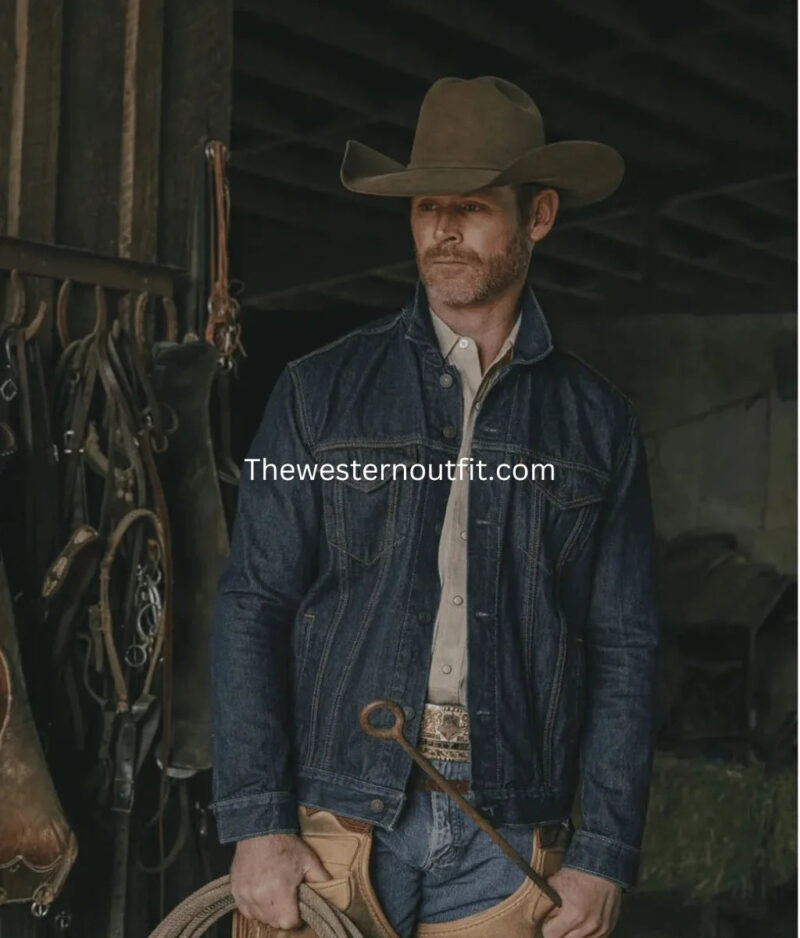 Bronco Indigo Trucker Denim Jacket - Image 2