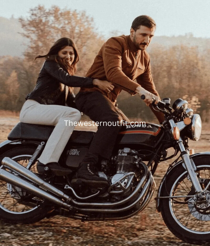 Cafe Racer Gold Leather Jacket