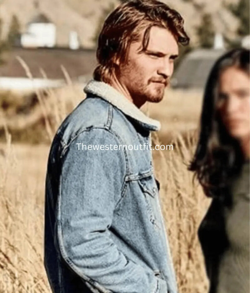 Yellowstone Kayce Dutton Blue Denim Jacket - Image 2
