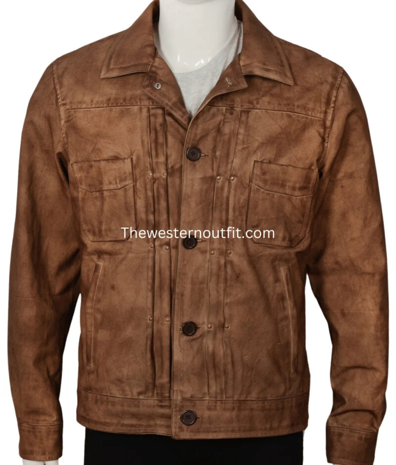 Yellowstone Series Kayce Dutton Waxed Cotton Jacket - Image 7