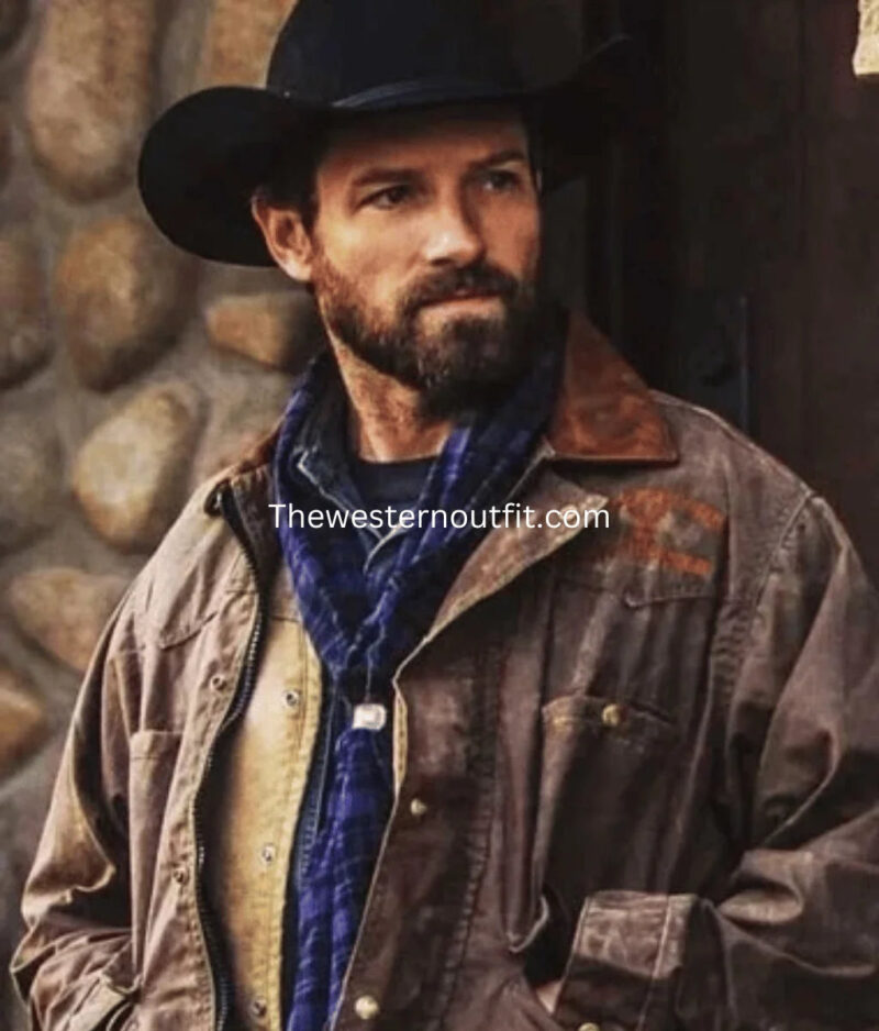 Ryan Leather Distressed Jacket | Yellowstone Series - Image 2