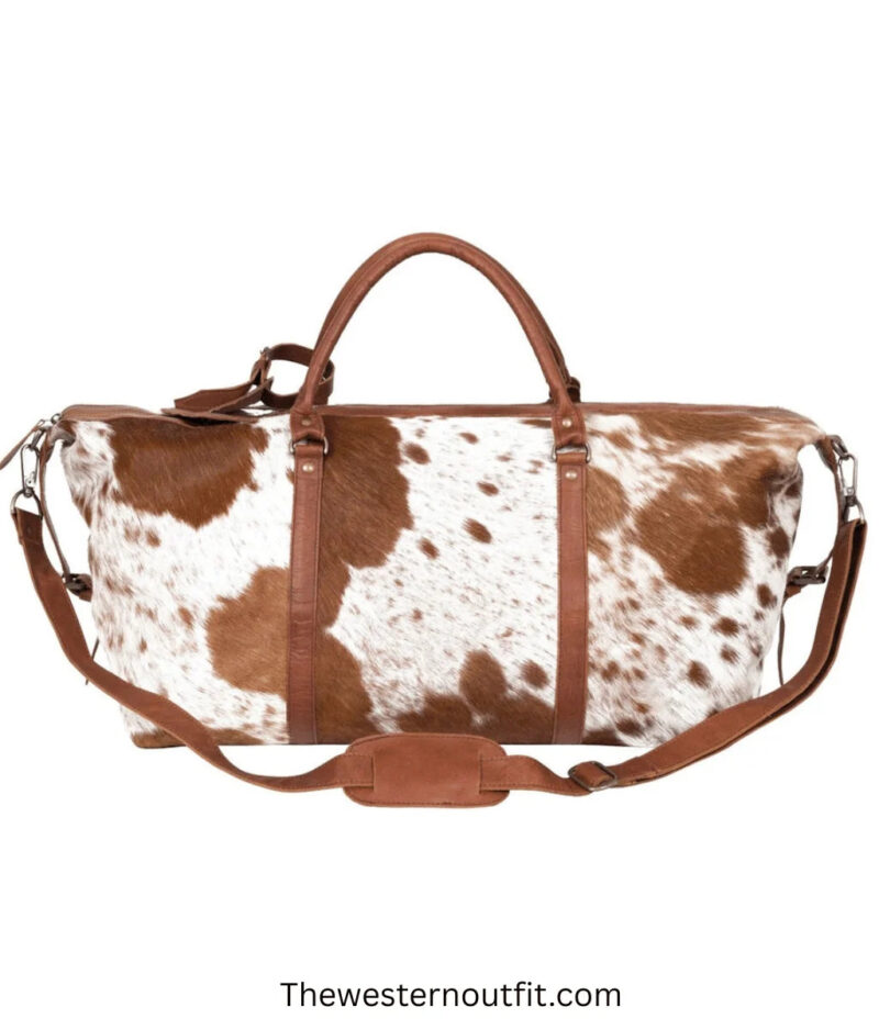 Cowhide Handmade Full Grain leather Duffle Bag - Image 2