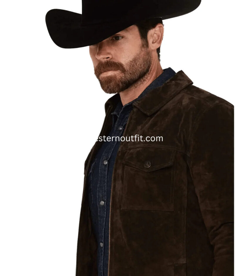 Men’s Classic Suede Hermitage Cromwell 2.0 Jacket - Image 2