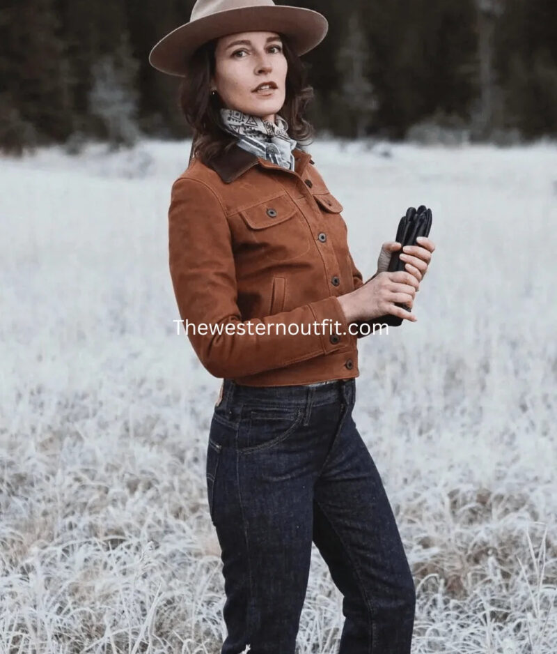 Gold Bison™ Women’s Western Leather Jacket - Image 2