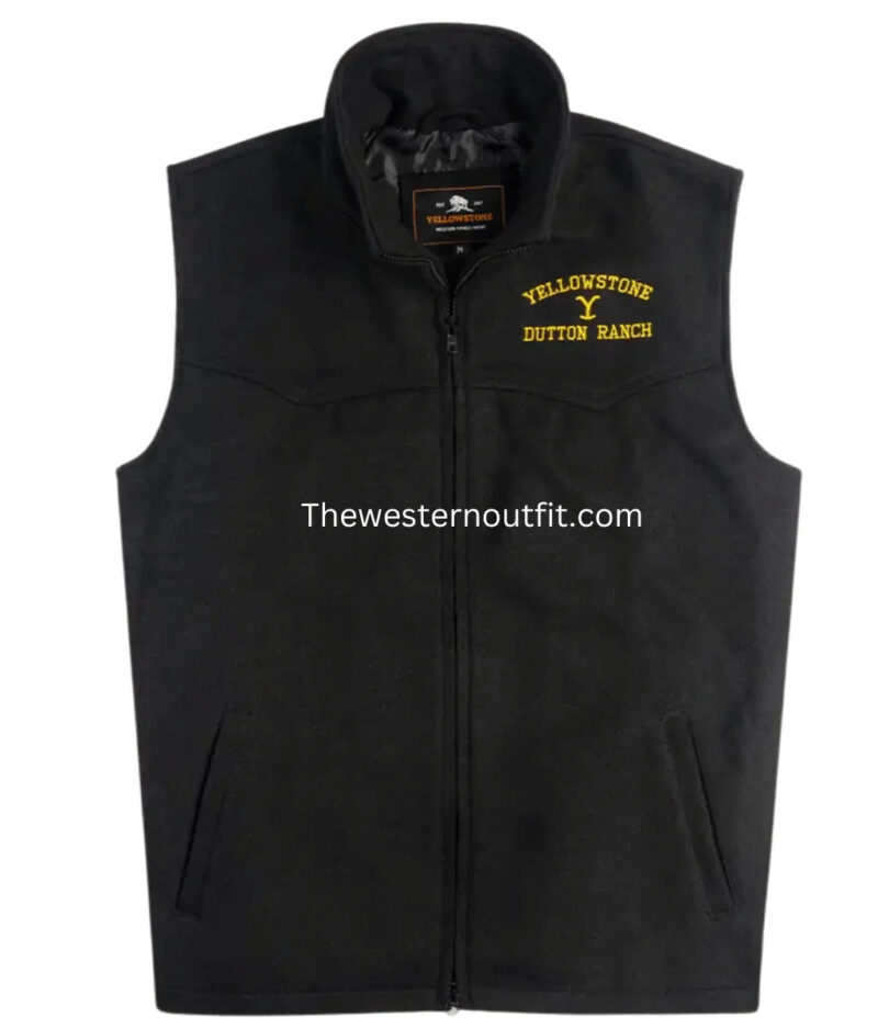 John Dutton Black Vest Yellowstone Series - Image 5