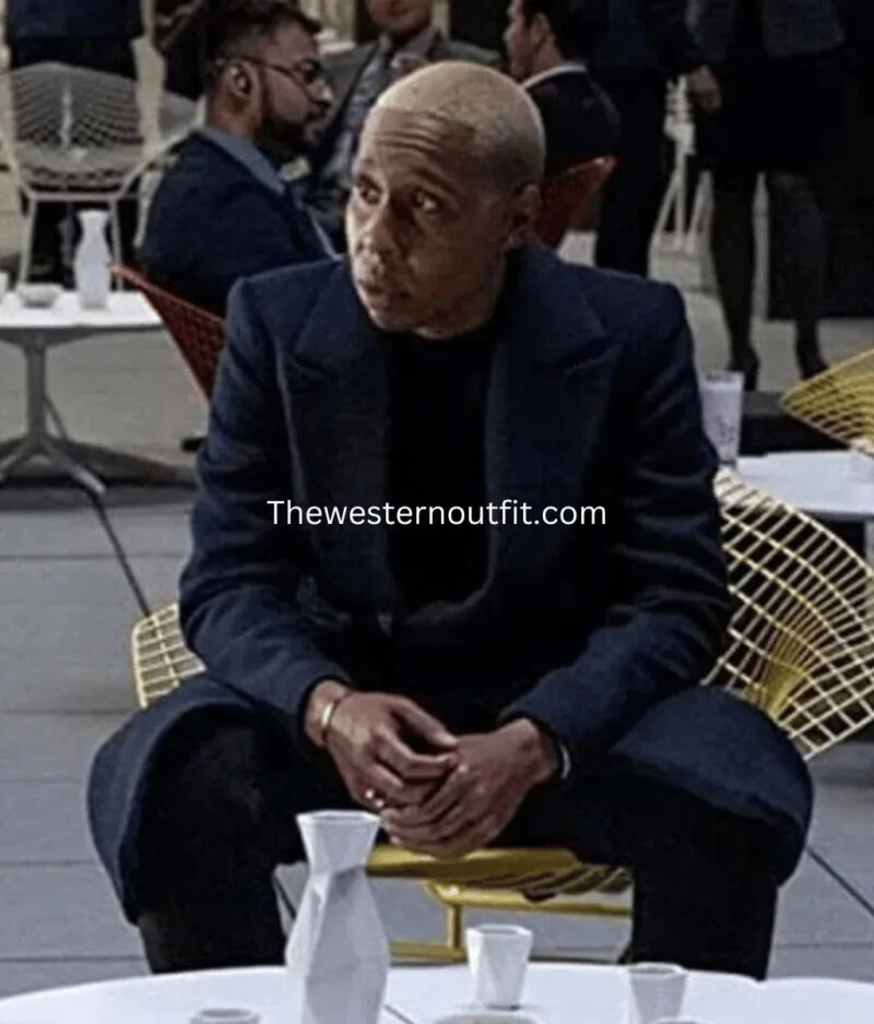 Westworld Season3 Ash Wool Blue Coat - Image 2