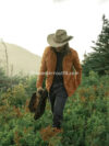Western Design Brown Fringe Suede Cowboy Jacket for Men