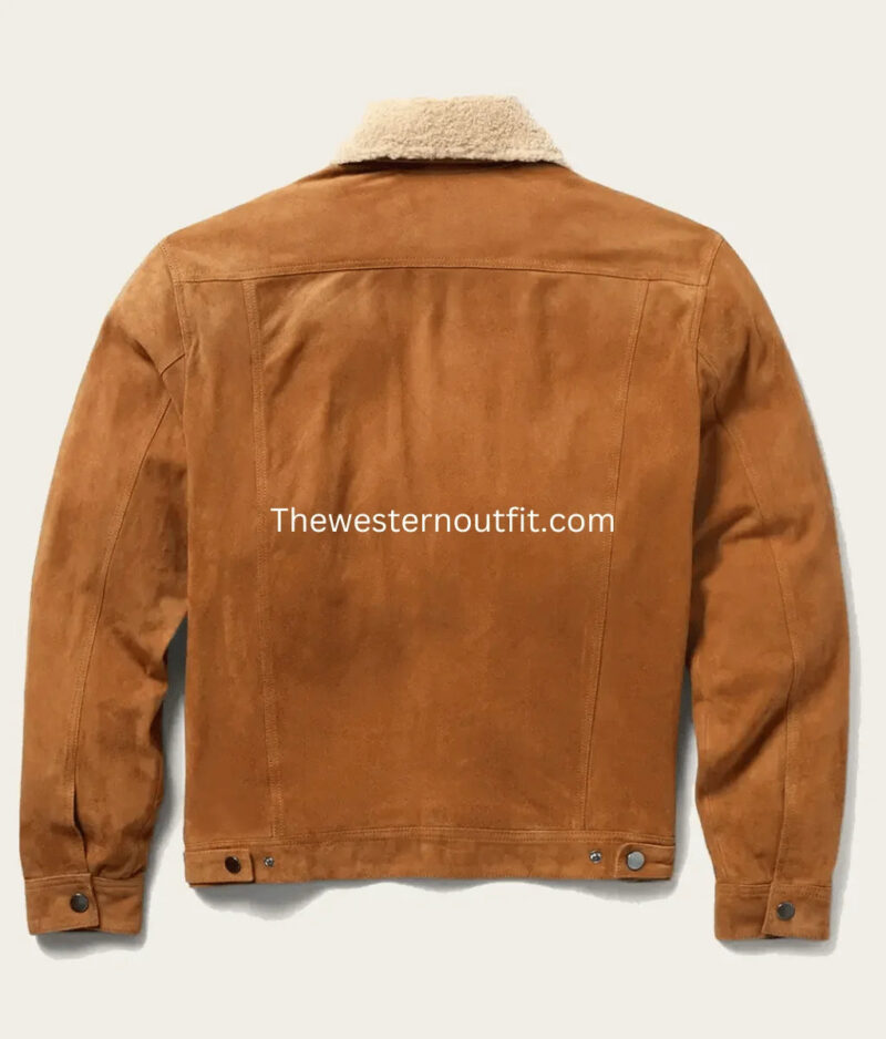 Classic Men’s Vintage Style Suede Leather Jacket - Image 2