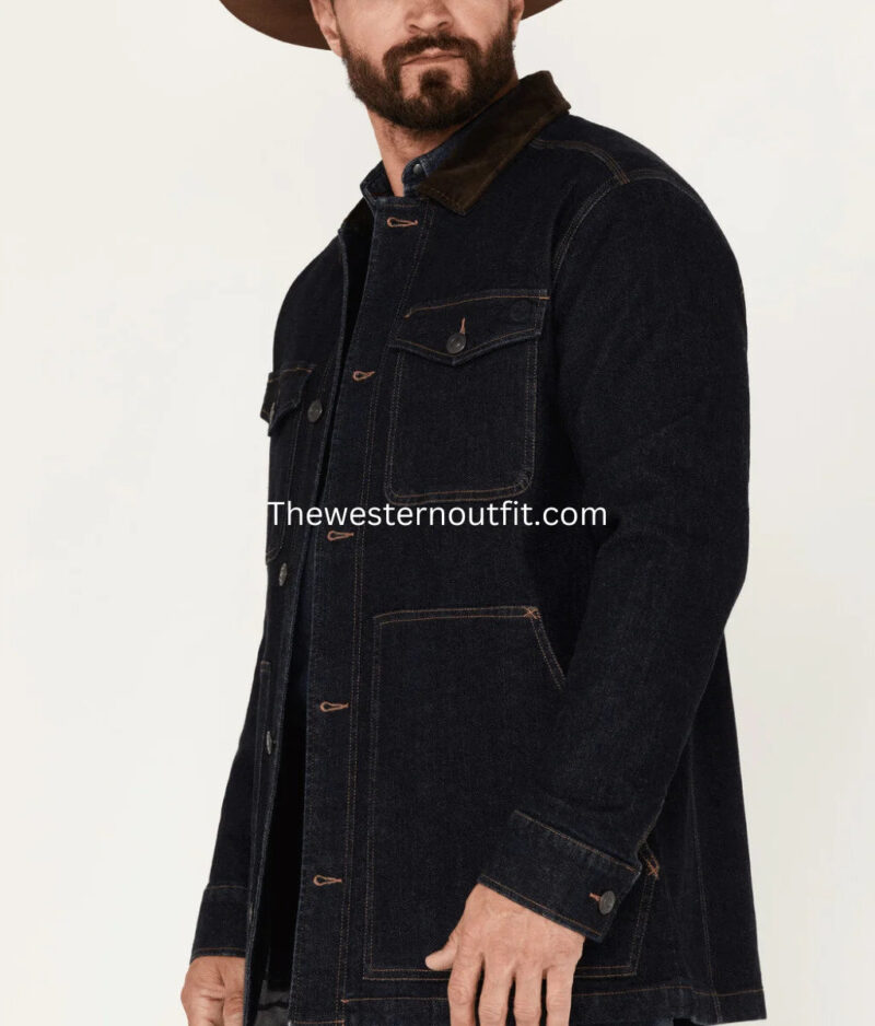 Rancher Men’s Denim Flannel Lining Jacket - Image 2