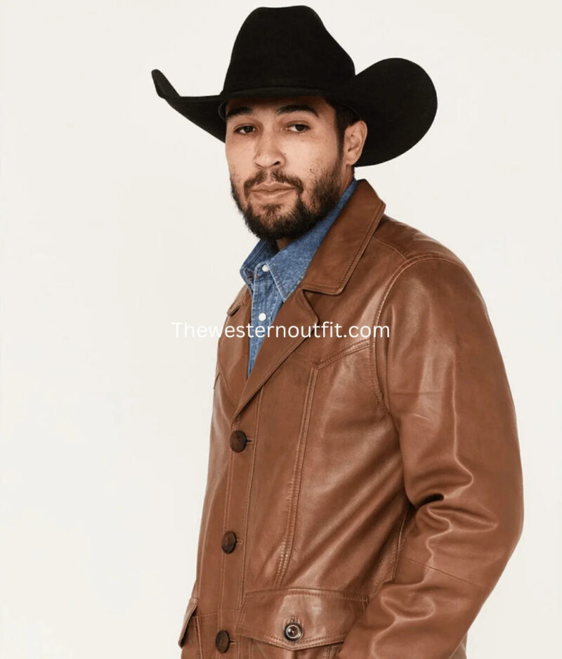 Dale Leather Field Jacket for Men – Rugged Style - Image 2