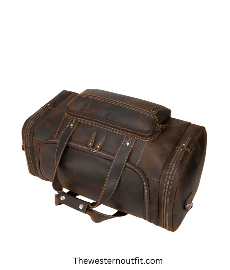 Cowhide Leather Duffle Bag - Image 3