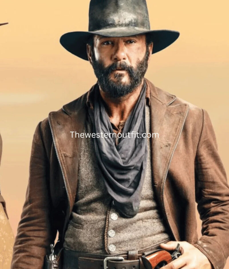 Yellowstone Series 1883 James Dutton Brown Coat - Image 2