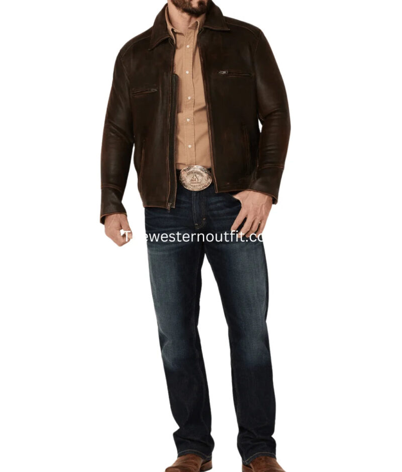 Cattle Cowhide Leather Jacket - Image 2