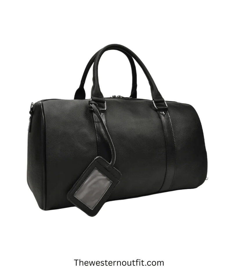 The Endre Weekender Vintage Leather Duffle Bag - Image 2